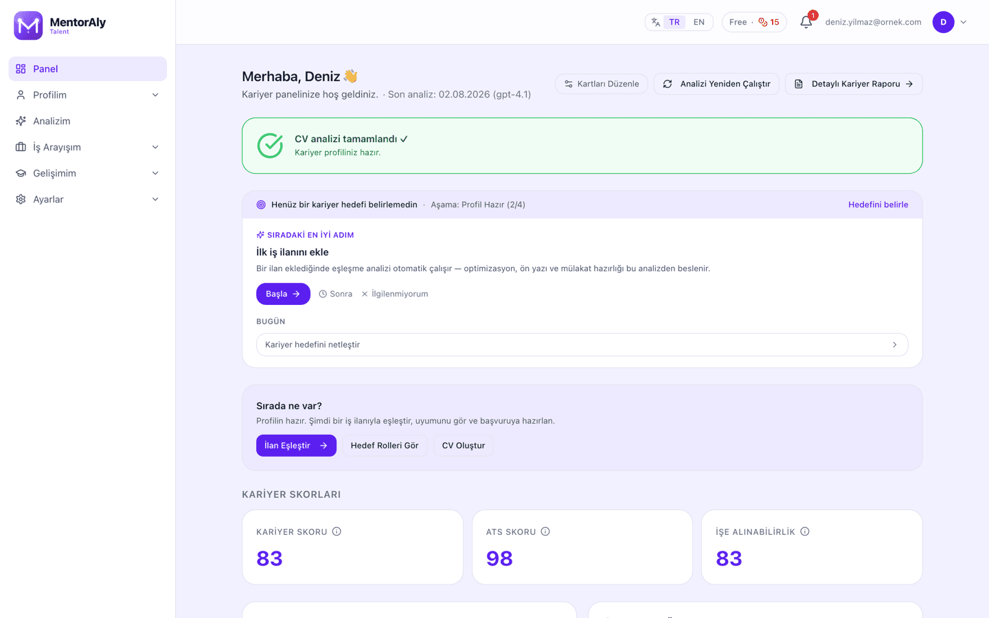 Kariyer panosu